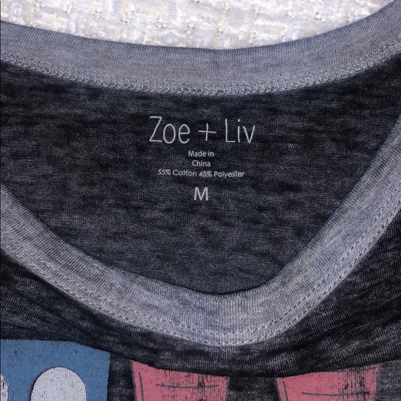 Zoe+Liv American Flag Pong Graphic Tee - Picture 4 of 4